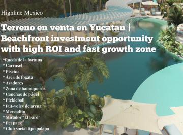 Terreno / Lote · 160m² · Terreno en Venta en Yucatan | Coastal Investment Opportunity 4 Minutes From The Beach Roi Growth