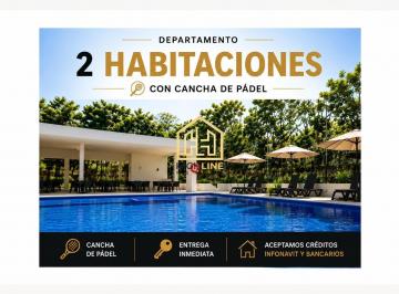 Departamento · 87m² · 2 Recámaras · 1 Estacionamiento · Departamento en Venta Dos Habitaciones con Cancha de Padel