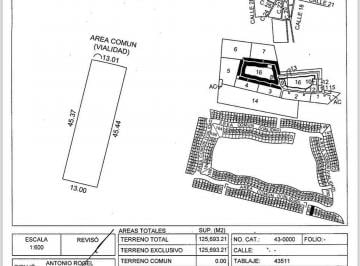 Terreno / Lote · 591m² · Terreno Residencial en Venta en Pueblo Tamanche