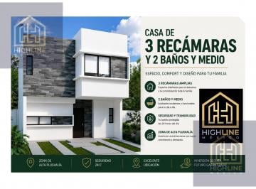 Casa · 212m² · 3 Recámaras · 1 Estacionamiento · Casa de 3 Recamaras en Venta | Zona de Alta Plusvalia | Amenidades