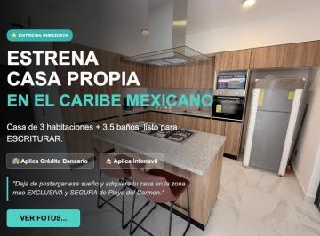 Casa · 212m² · 3 Recámaras · 2 Estacionamientos · Casa 3 Recamaras, 3.5 Baños en Venta, Residencial, Amenidades, Playa del Carmen