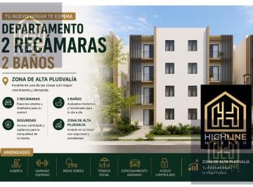 Departamento · 86m² · 2 Recámaras · 1 Estacionamiento · Departamento 2 Habitaciones | Venta | Junto a Huayacan | Amenidades Premium