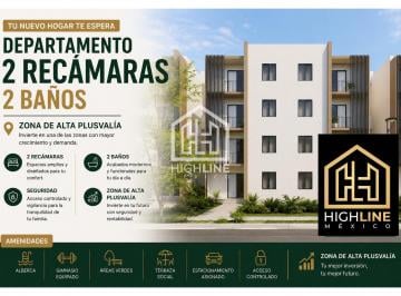 Departamento · 86m² · 2 Recámaras · 1 Estacionamiento · Departamento 2 Habitaciones | Venta | Junto a Huayacan | Amenidades Premium