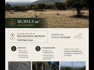 Terreno / Lote , Tepetlaoxtoc · Título de Acreditación de Propiedad