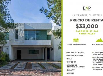 Casa de 3 habitaciones, León · Casa con 400 m² Superficie de Terreno, 3 Recámaras en Renta en León. Ideal Para Familias.