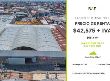 Bodega comercial , León · Bodega Comercial de 655 m² en Renta, Héroes de Chapultepec