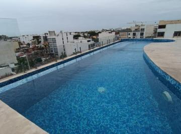 Departamento de 1 habitación, Solidaridad · Estudio a 5 Calles del Mar Caribe, Rooftop Piscina Infinity, Elevador.