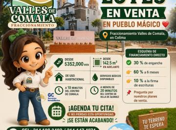 Terreno / Lote , Comala · Lotes Habitacionales en Comala Aceptan Infonavit