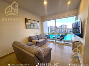 Departamento de 2 habitaciones, Benito Juárez · Departamento Amueblado en Renta en Cancun Zona Sur Pae239