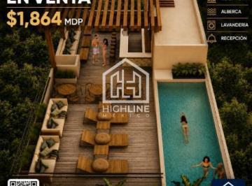Departamento · 25m² · 1 Recámara · Departamento en Playa del Carmen 1 Habitación 1 Baño 1 Cocineta Sala Alberca Roof Top Lavanderia