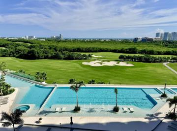 Departamento · 112m² · 2 Estacionamientos · Venta / Renta Departamento 2 Recámaras, Vistas Al Campo de Golf y Mar Caribe Woha Puerto Cancún