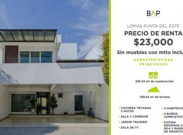 Casa de 4 habitaciones, León · Casa en Renta Ubicada en León, Lomas Punta del Este, Ideal Para Familias.