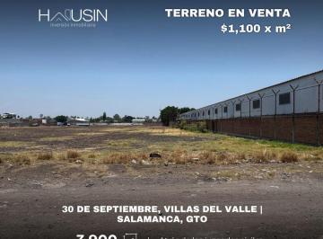 Terreno / Lote · 3900m² · Terreno en Venta, 30 de Septiembre, Villas del Valle. Salamanca, Gto