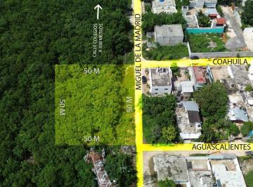Terreno / Lote · 2500m² · Venta Terreno en Colegios, Cancun de 2500 m²