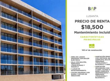 Departamento de 2 habitaciones, León · Departamento de 103 m² con 2 Recámaras en Renta con Vista Al Parque Metropolitano.