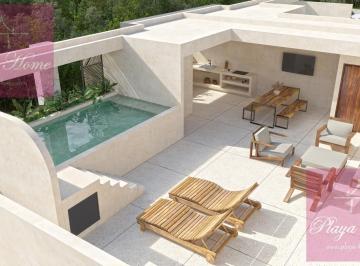 Departamento · 240m² · 3 Recámaras · 1 Estacionamiento · Calakmul Penthouse de 3 Recamaras con Alberca Compartida, Aldea Zama
