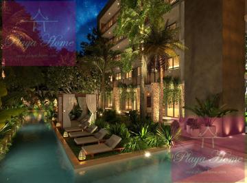 Departamento · 61m² · 1 Recámara · Akua Reserve Departamento de 1 Recamara con Alberca Compartida en Venta en Tulum, Aldea Zama