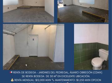 Bodega comercial , Alvaro Obregón · Renta de Bodega – Jardines del Pedregal, Álvaro Obregón (Cdmx)