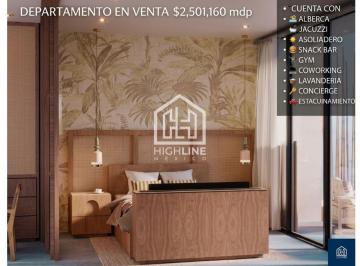 Departamento · 31m² · 1 Recámara · 1 Estacionamiento · Departamento en Playa del Carmen 1 Habitacion 1 Baño Cocina Alberca Gym Jacuzzi Coworking Concierge