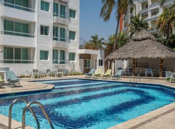Departamento de 3 habitaciones, Manzanillo · Real Playa Azul 101b - Depto Amueblado a Una Cuadra de La Playa - Pamb
