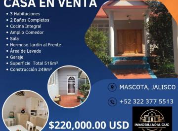 Casa de 3 habitaciones, Mascota · ¡Casa de Ensueño!