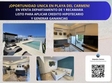 Departamento · 52m² · 1 Recámara · 1 Estacionamiento · En Venta Departamento Ubicado en Playa del Carmen a 3 Minutos del Mar