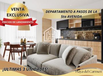 Departamento · 41m² · 1 Recámara · 1 Estacionamiento · Departamento en Venta en La Zona Turistica de Playa del Carmen