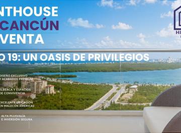 Departamento · 146m² · 3 Recámaras · 1 Estacionamiento · Departamento Penthouse de 3 Recamaras en Venta en Cancun/vista Panoramica Al Mar/alta Plusvalía
