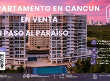 Departamento · 190m² · 3 Recámaras · 3 Estacionamientos · Departamento en Venta en Cancún | 3 Recámaras | Entrada a Zona Hotelera | Rentabilidad