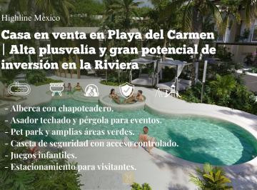 Casa · 165m² · 4 Recámaras · 2 Estacionamientos · Casa en Venta en Playa del Carmen | Alta Plusvalía y Gran Potencial de Inversión en La Riviera.