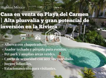 Casa · 165m² · 4 Recámaras · 2 Estacionamientos · Casa en Venta en Playa del Carmen | Alta Plusvalía y Gran Potencial de Inversión en La Riviera.