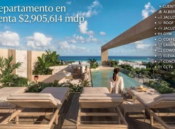 Departamento · 31m² · 1 Recámara · 1 Estacionamiento · Departamento en Playa del Carmen 1 Habitación 1 Baño 1 Cocina Alberca Jacuzzi Coworking Coffee Bar