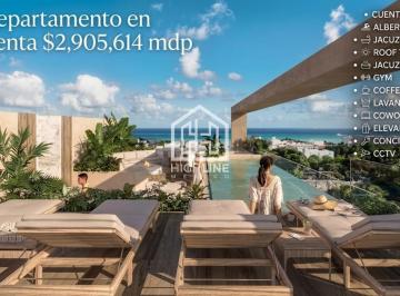 Departamento · 31m² · 1 Recámara · 1 Estacionamiento · Departamento en Playa del Carmen 1 Habitación 1 Baño 1 Cocina Alberca Jacuzzi Coworking Coffee Bar