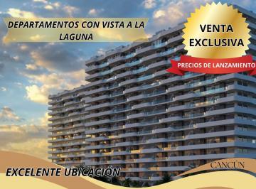Departamento · 57m² · 1 Recámara · 1 Estacionamiento · Departamento en Venta Centro de Cancun con Vista a La Laguna