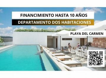Departamento · 109m² · 2 Recámaras · 1 Estacionamiento · Departamento en Venta Dos Habiatciones con Terraza en Playa del Carmen