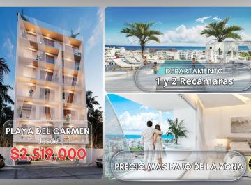 Departamento · 40m² · 1 Recámara · 1 Estacionamiento · Departamento en Venta Ubicado en Playa del Carmen a Dos Calles de La 5ta Av