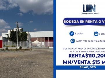 Bodega comercial , Silao · Bodega en Renta Y/o Venta