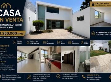 Casa de 4 habitaciones, Puebla · Casa Moderna en Venta – Granjas San Isidro, Puebla