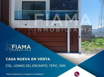 82062b1177afc1215ba6ff24215e6011cdea6fa1a21ec6c6de53a601044f5657 · Casa Nueva en Venta Col. Lomas del Encanto, Tepic, Nayarit. (F)