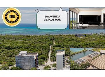 Departamento · 34m² · 1 Recámara · Oportunidad en La 5ta Av con Vista y Acceso Al Mar - Zona de Alta Demanda