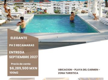 Departamento · 100m² · 3 Recámaras · 1 Estacionamiento · Oportunidad Ultimo Departamento PH 3 Recamaras, Zona Turistica