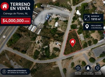 Terreno / Lote · 1910m² · Terreno en Venta en Ciénega de Flores, Nl.