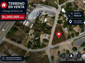 Terreno / Lote · 1910m² · Terreno en Venta en Ciénega de Flores, Nl.