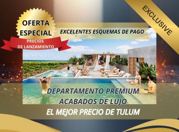 Departamento · 62m² · 1 Recámara · 1 Estacionamiento · Venta Departamento 1 Habitacion Tulum a 5 Minutos de La Playa