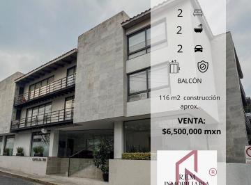 Departamento · 116m² · 2 Recámaras · 2 Estacionamientos · Magnífico Departamento en Venta Tizapán San Ángel con Balcón