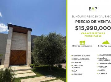 Casa de 4 habitaciones, León · Casa en Venta Ubicada en Residencial El Molino. con 540 m² de Superficie de Terreno.