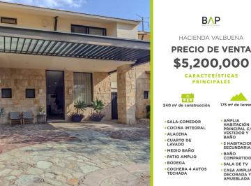 Casa de 3 habitaciones, León · Casa con 175 m² Superficie de Terreno y 3 Recámaras en Venta en Hacienda Valbuena