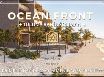 Departamento · 241m² · 3 Recámaras · 2 Estacionamientos · Departamento Exclusivo Frente Al Mar, Zona Premium de Tulum, Bahía Soliman. Preventa. Vive Tulum.