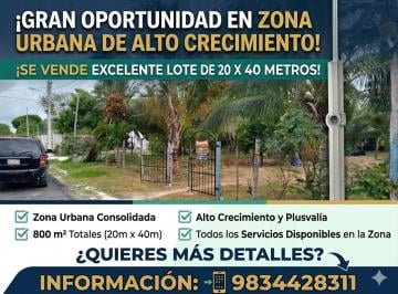 Terreno / Lote , Bacalar · Terreno de 4 Lotes