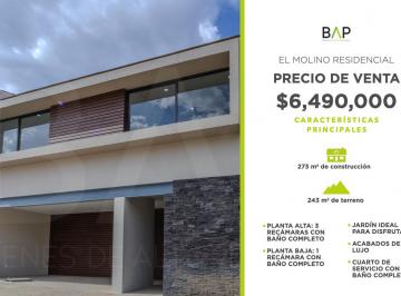Casa de 4 habitaciones, León · Casa de 4 Recámaras en Venta en Residencial El Molino.